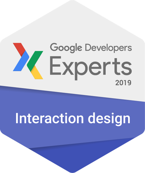 Google Developers Expert — Interaction Design 2019